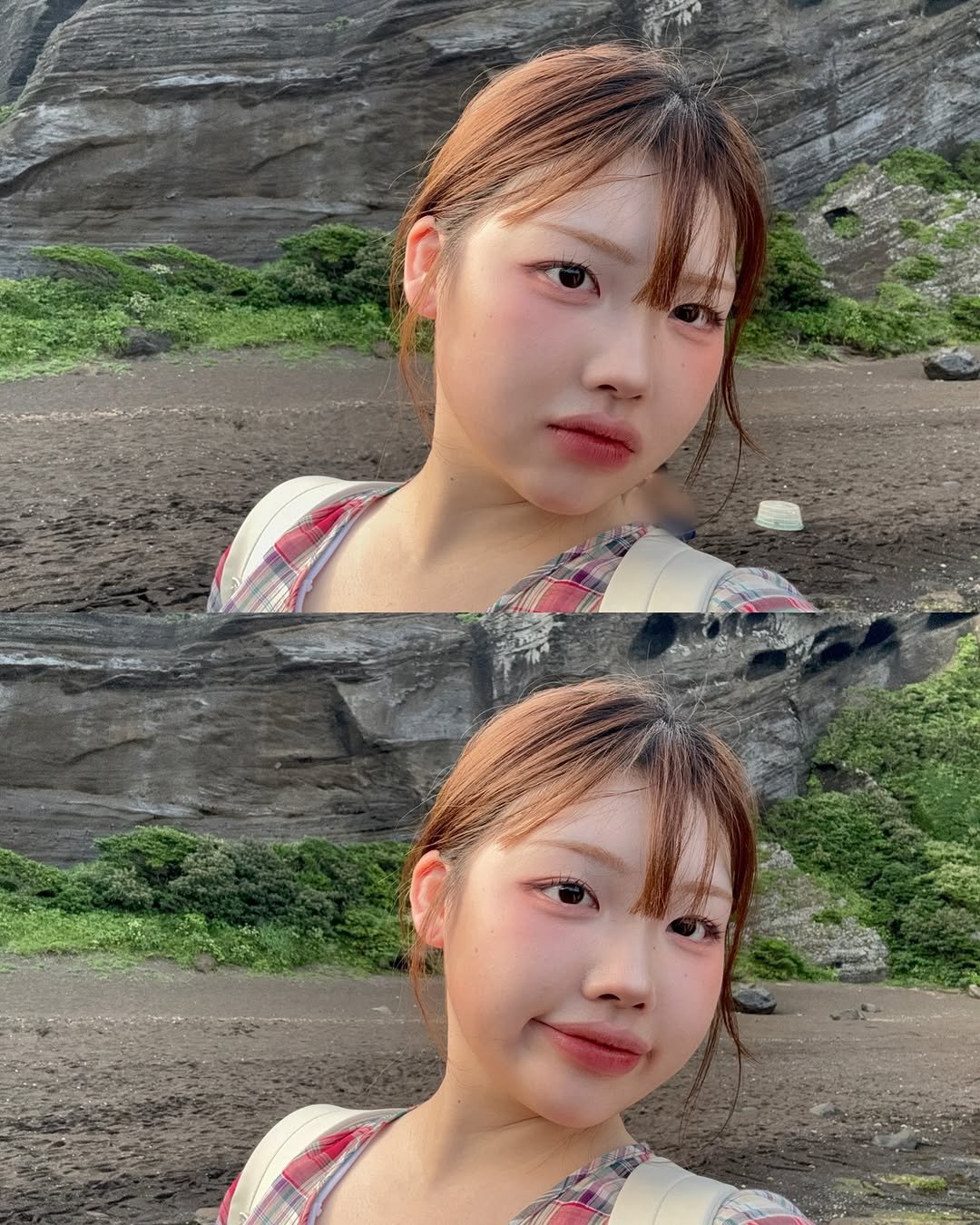Photo by 이노마 on June 28, 2025. May be an image of 2 people, braids, outdoors and text.