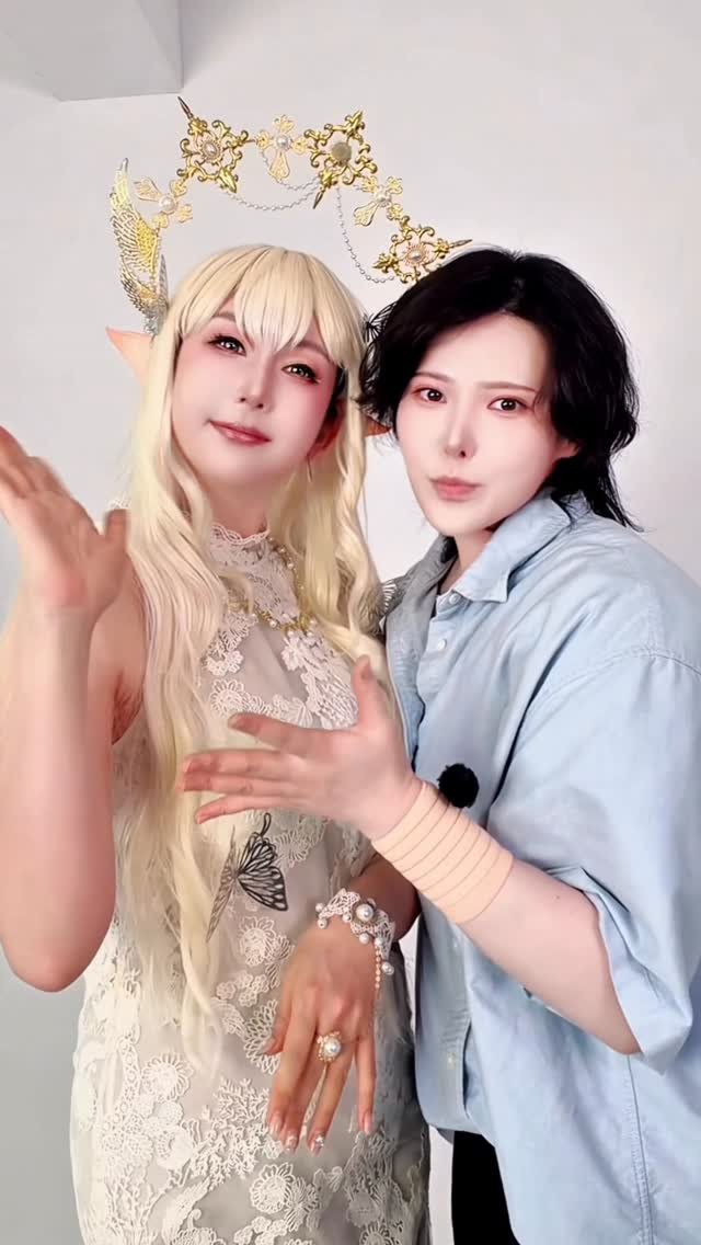 mikaasmr7 게시물 이미지: 평범함을 거부한 메이크업🥰✌🏼 엘프가 된 미카님~! #메이크업 #코스프레...