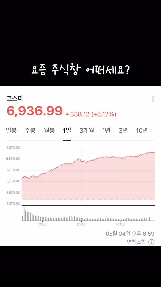milkable 게시물 이미지: 코스피 7천이 코앞인 요즘! 주식창 어떠세요??
누구는 얼마를 벌었다더라 어디...