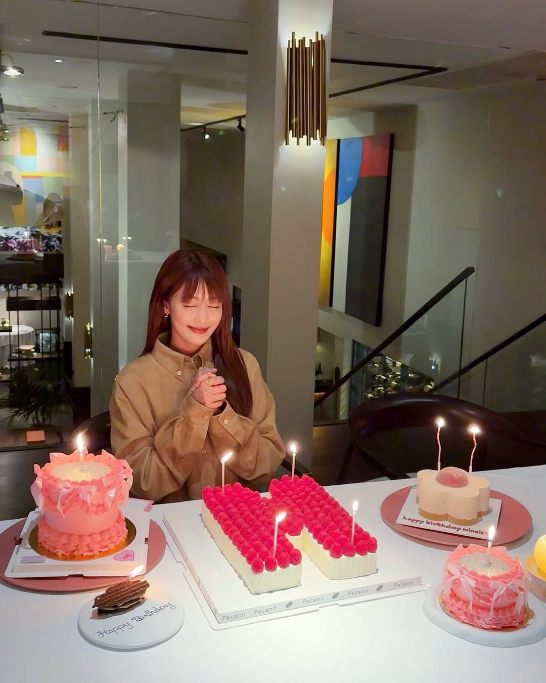 Photo by MINNIE on October 24, 2025. May be an image of candle, cake and text.