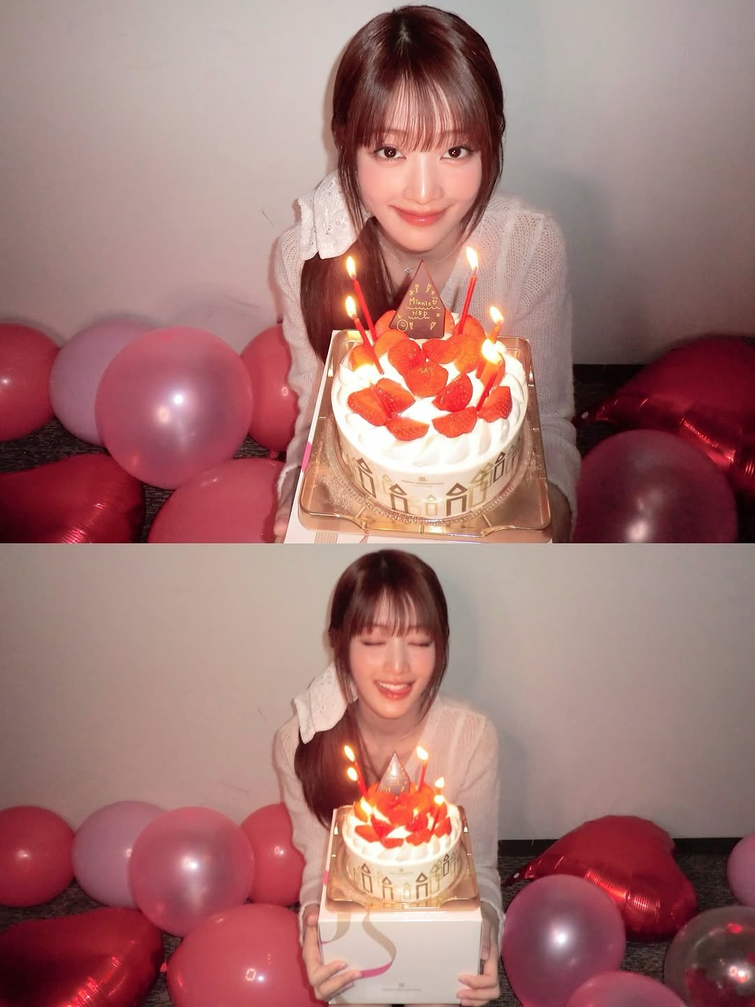 Photo by MINNIE on October 23, 2025. May be an image of candle, cake and text.