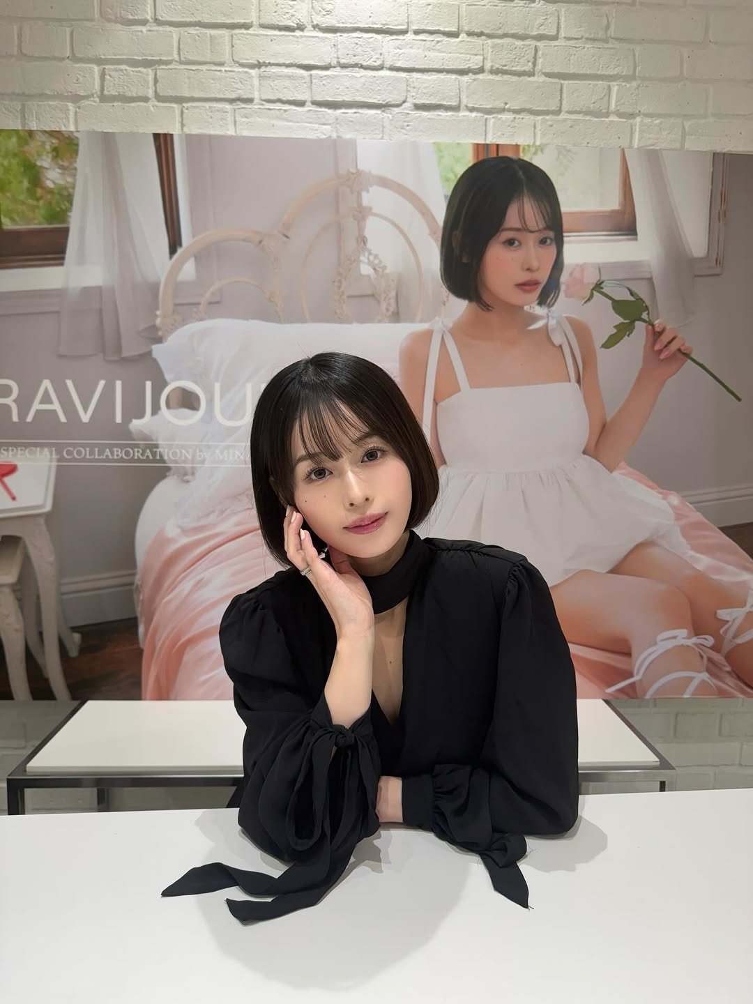 Photo shared by MINAMO on November 30, 2025 tagging @ravijour_official. May be an image of one or more people, hair, dress, top and text.