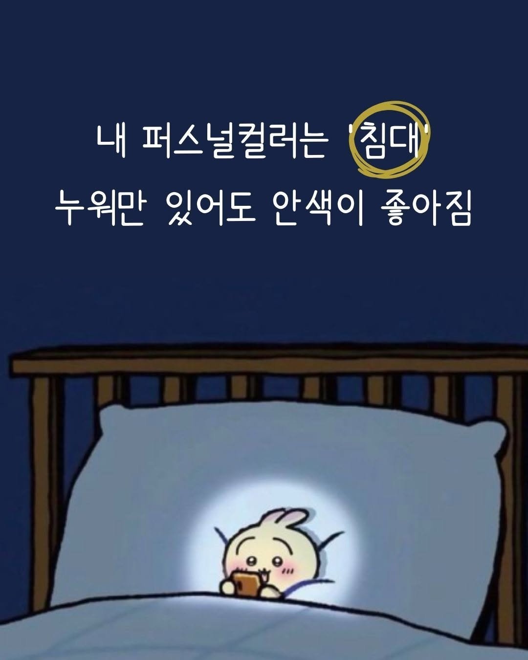 Photo by 매일토닥 on November 09, 2025. May be a cartoon of text that says '내 퍼스널컬러는 짐대 누워만 있어도 안색이 종아짐'.