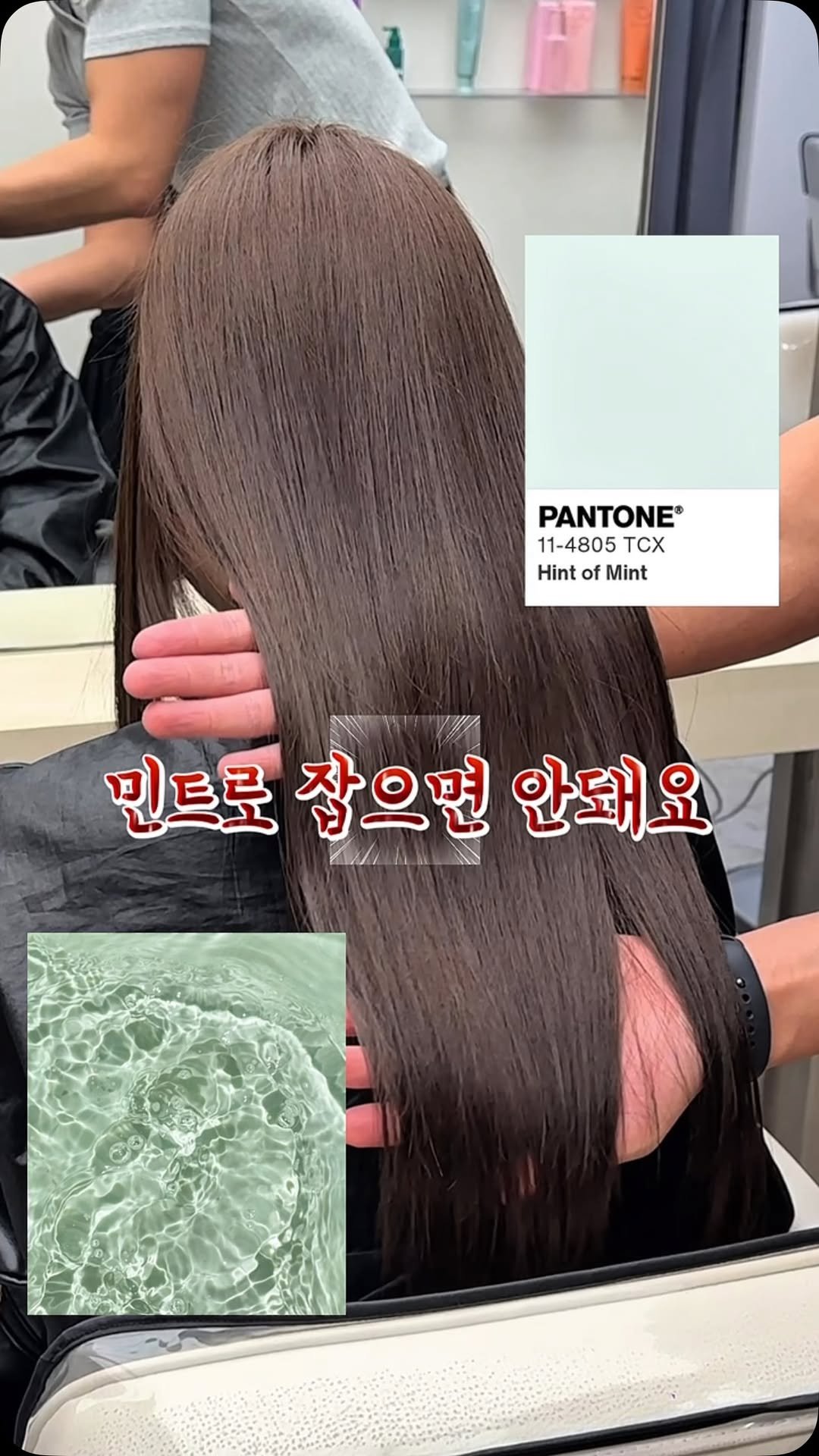mine.d_jungwon 게시물 이미지: 요즘 유행하는 민트 염색
사실 이거 모르면 절대 안 돼요

민트는 보색중화를 위한...