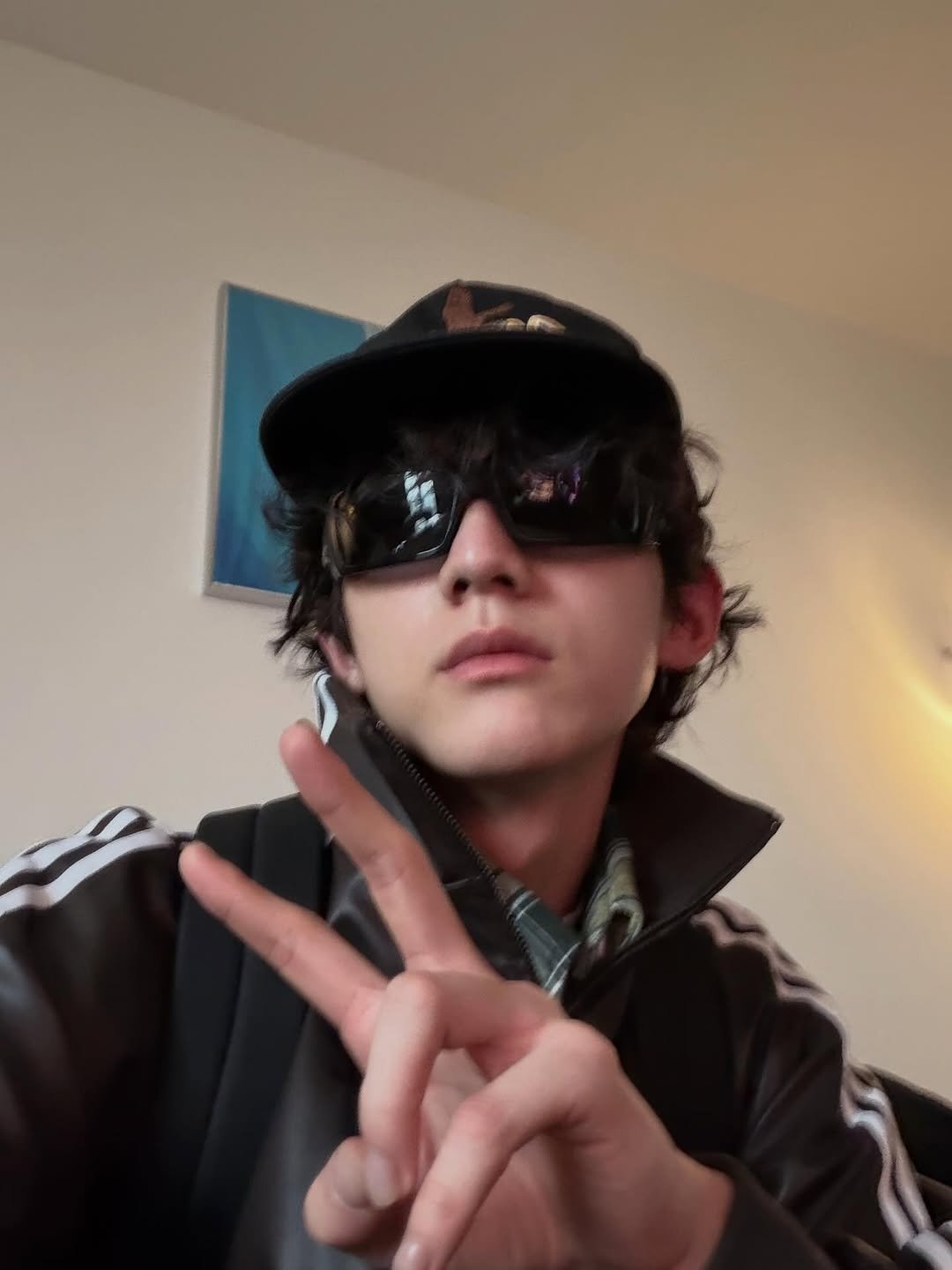 Photo by Mingweilai on February 25, 2026. May be a selfie of one or more people, hat, glasses, sunglasses and text.