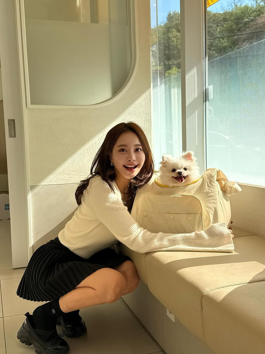 Photo by 김민영🌸아옳이 on October 24, 2025. May be an image of Maltese, Pekinese, Persian cat, kitten and text.