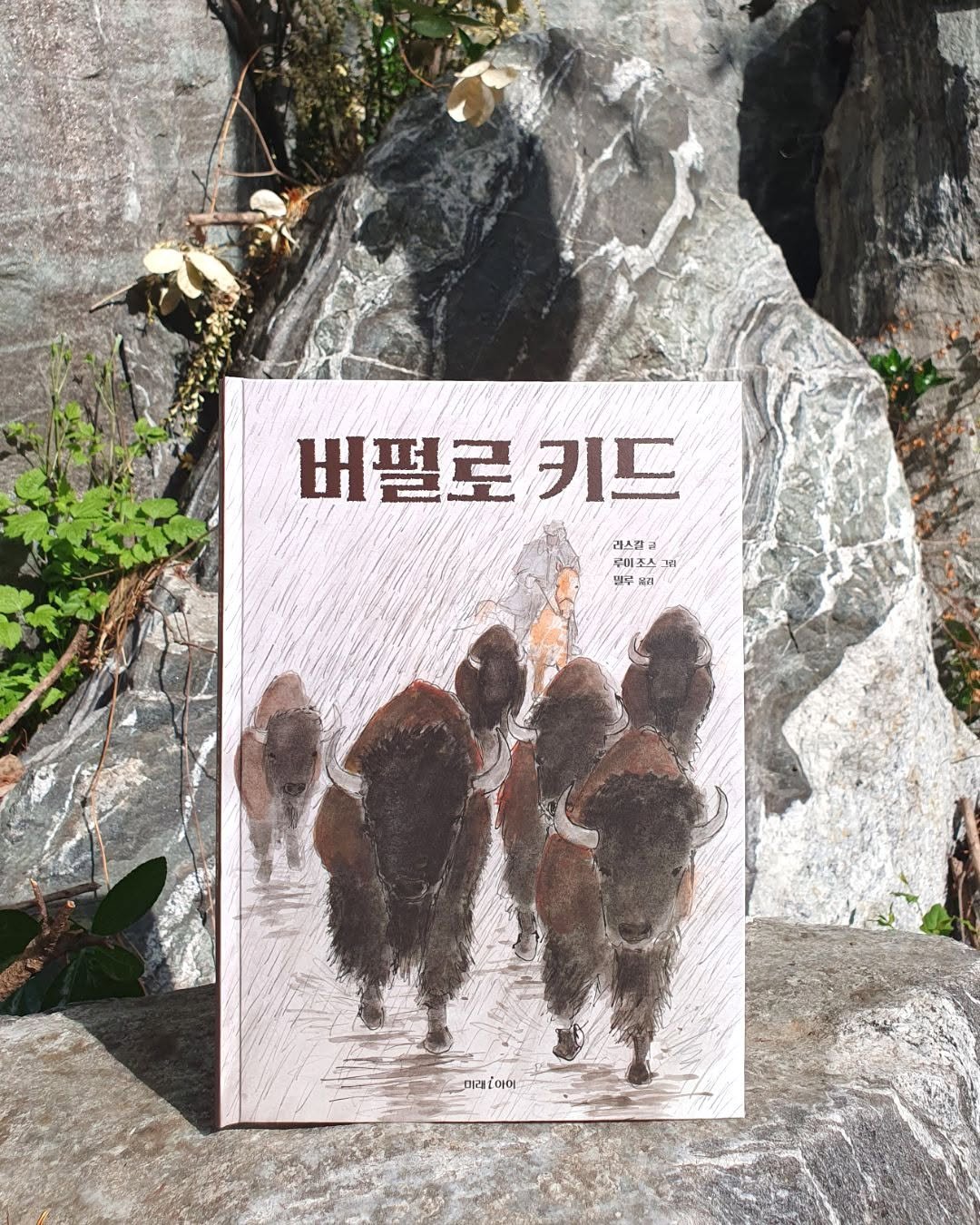 Photo by 미래아이 on April 20, 2026. May be an image of bear, book and text that says '버펄로ㅋ 떨로키드 키드 라스결 KЖA 구매조 조스 MI 민국 RA 미래 아어'.