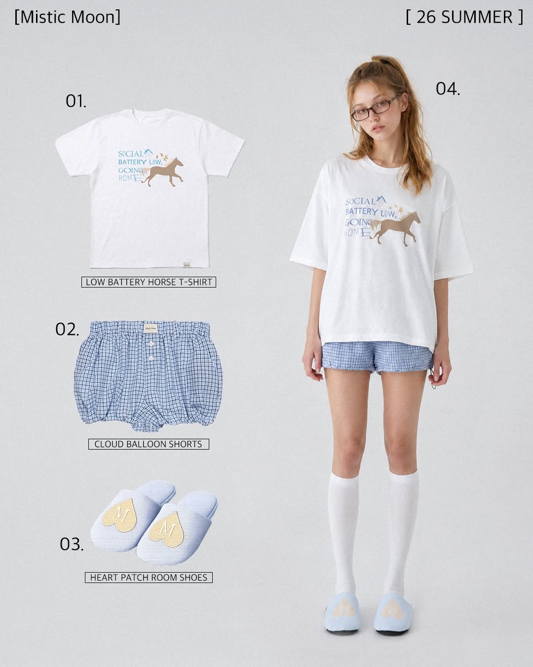 misticmoon_official 게시물 이미지: 침대 위가 제일 힙한 사람의 ootd ☁️