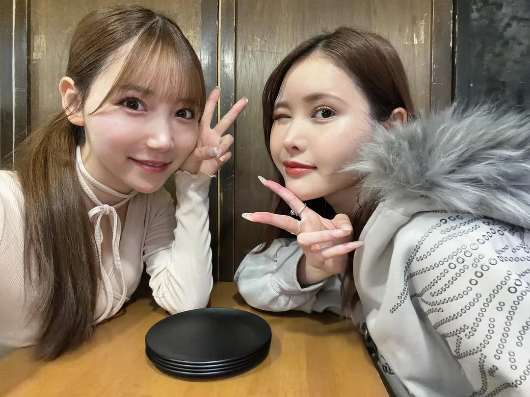 Photo shared by 三田　真鈴　Marin Mita on April 19, 2026 tagging @yoru_no_moon. May be an image of one or more people, hair, parka and text.