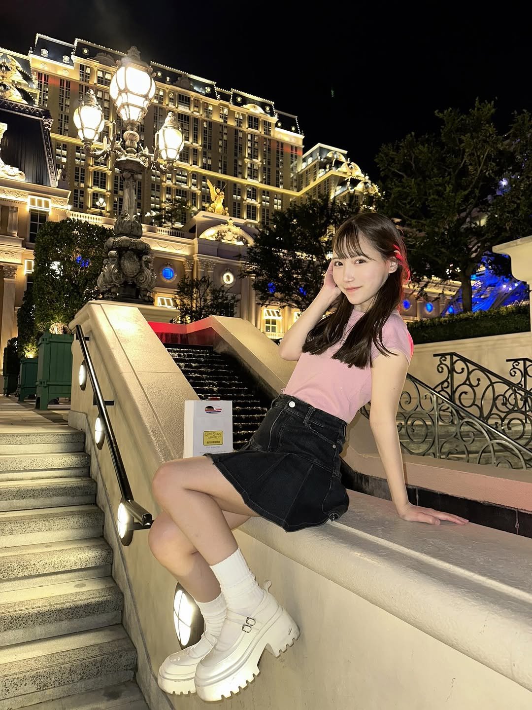 Photo by 三田　真鈴　Marin Mita on November 29, 2025. May be an image of miniskirt and text.