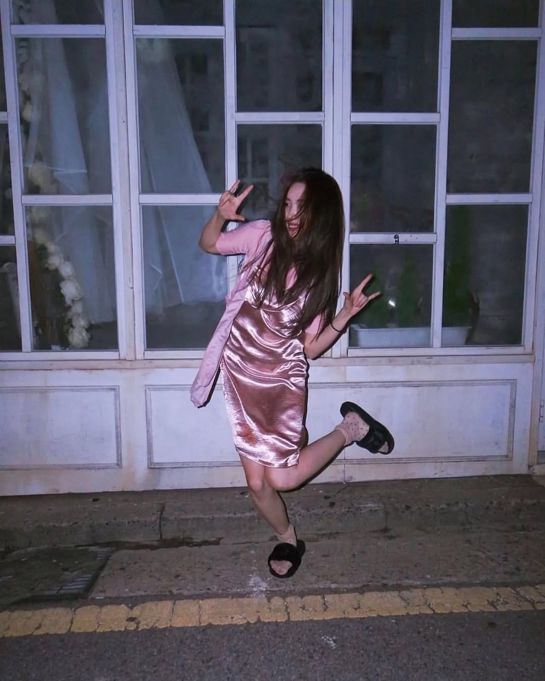 Photo by SUNMI on January 23, 2026. May be an image of night, door and text.