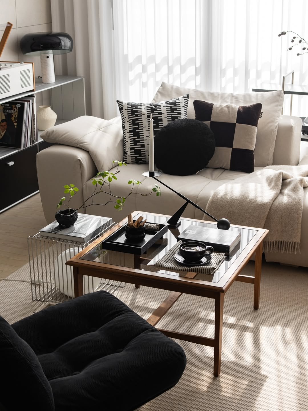 Photo shared by Megan | 메건's home on February 03, 2026 tagging @daesung_celtic. May be an image of futon, sofa, armchair, living room, indoors and text.