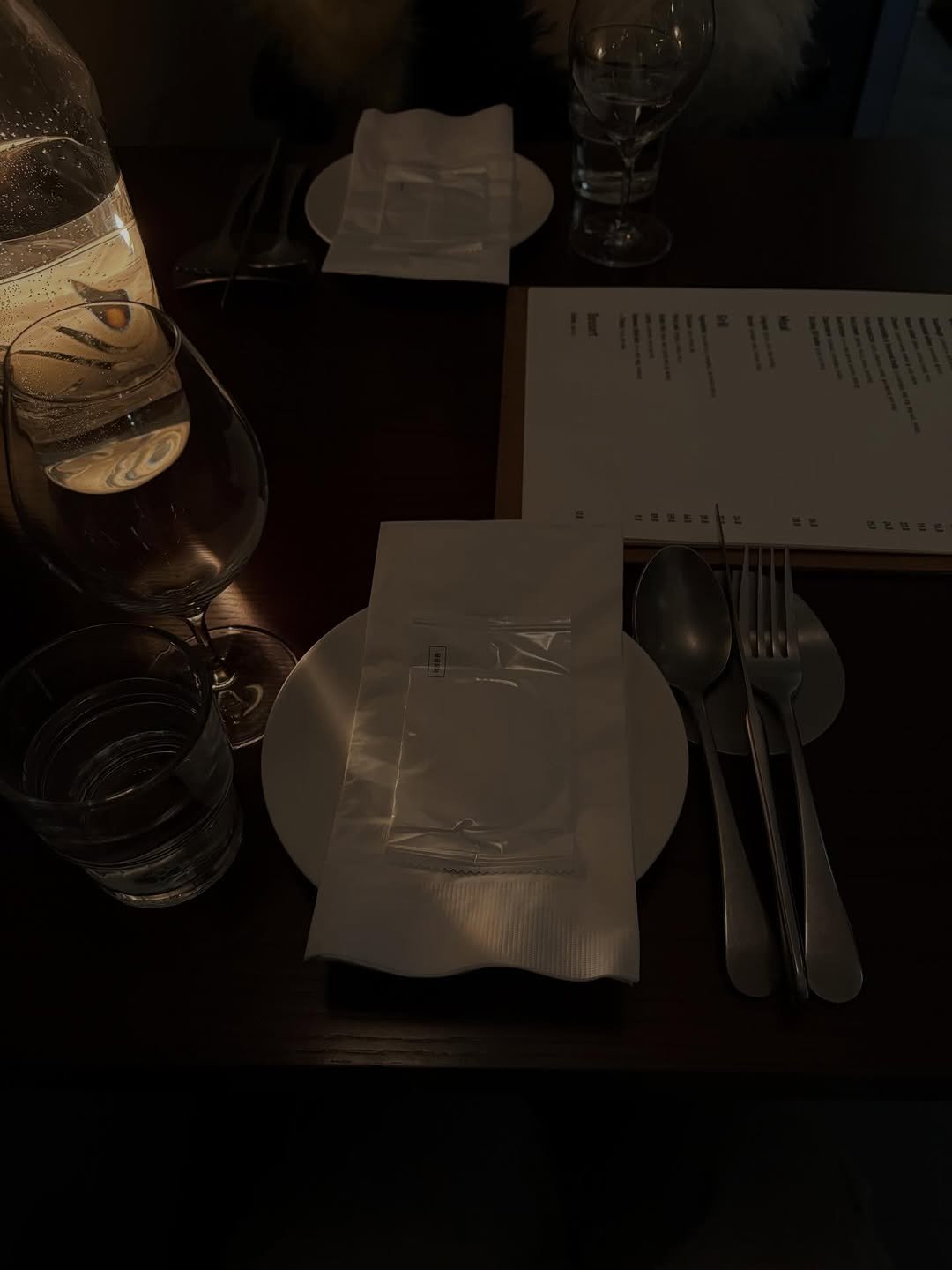 Photo by Hyebin Kim on December 05, 2025. May be an image of napkin, fork and text.