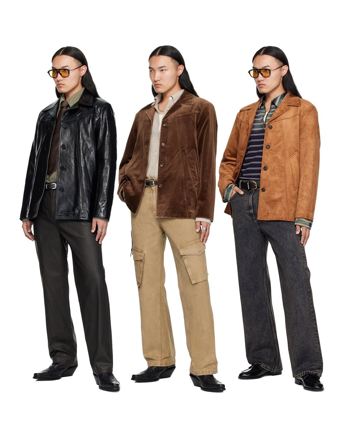 Photo by MMIC (엠엠아이씨) on August 31, 2025. May be an image of 3 people, duffle coat, overcoat and text.