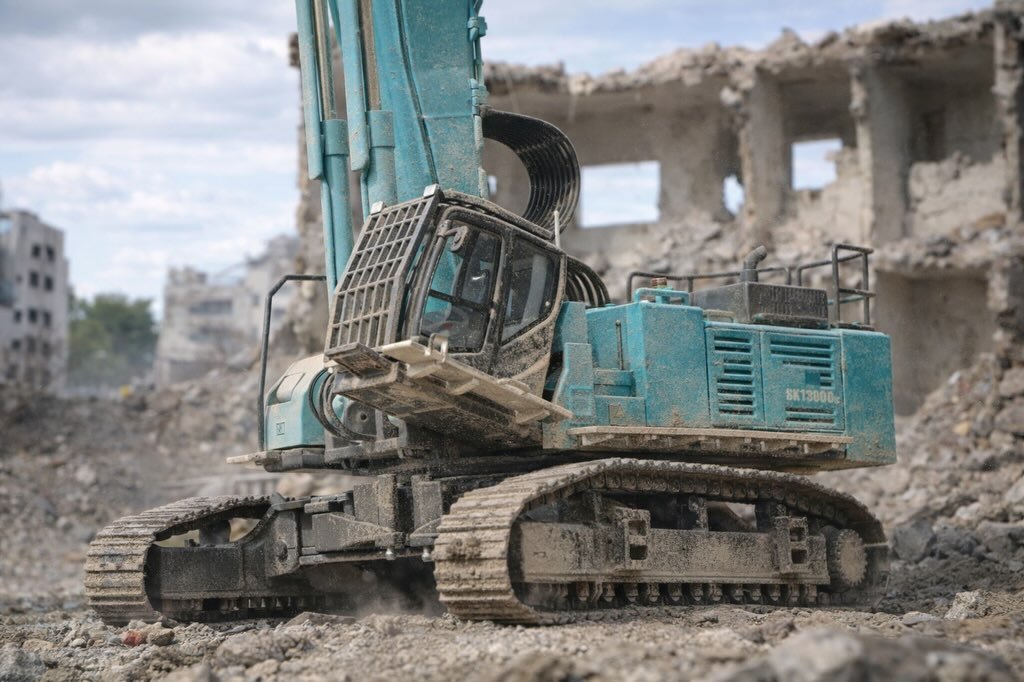 Photo shared by Andreas 😊 on December 29, 2025 tagging @rpa_earthmovingmedia, @excavator_life1988, @kobelcoeurope, @conrad_modelle, @kobelcokenki_official, @bastis_modellbau, @thomas.baumaschinen, and @benjamin.beytekin.photography. May be an image of crane and text that says 'SK13000g'.