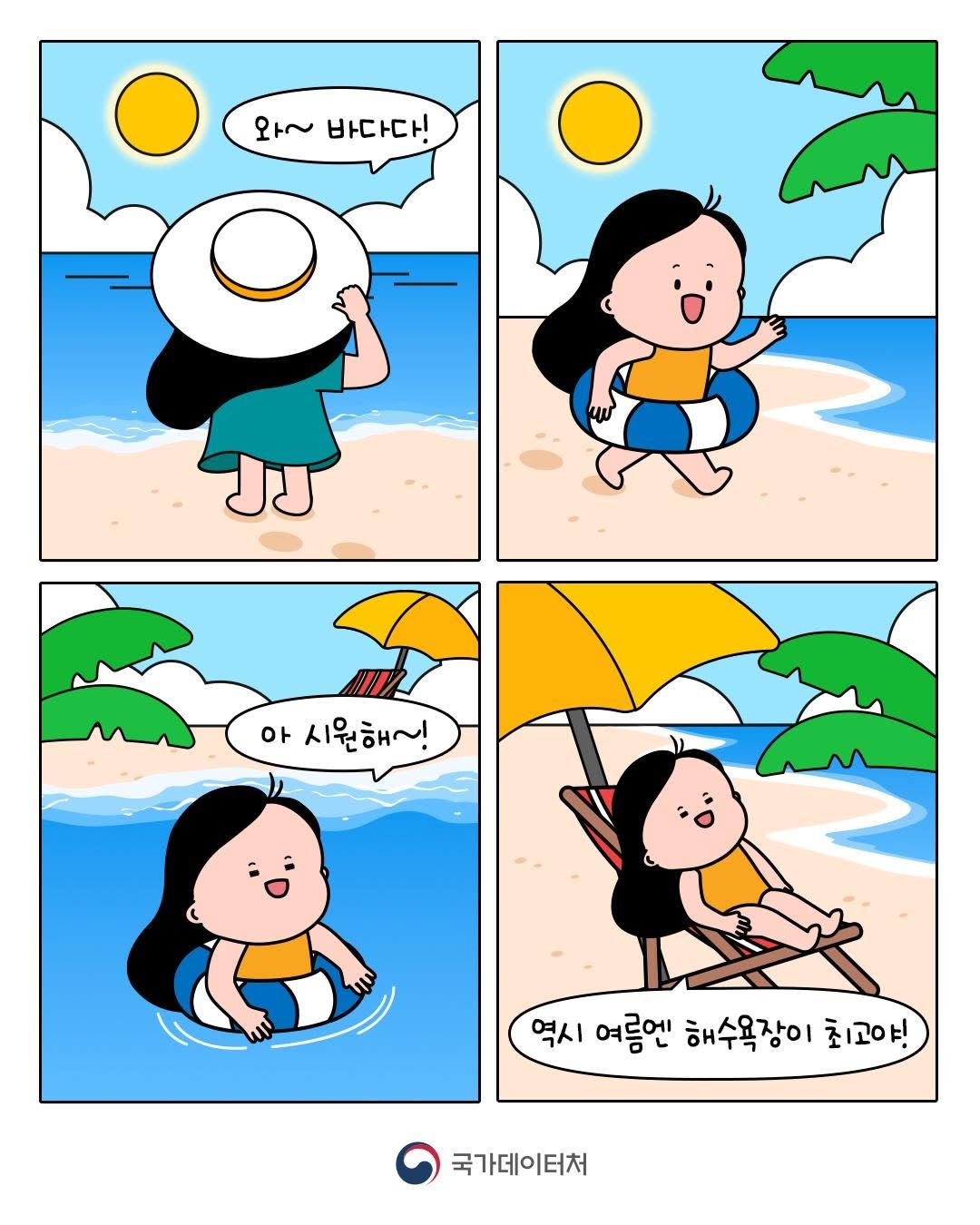 mods_korea 게시물 이미지: 여름이 되자 바다로 달려간 보통씨🏖
시원한 바다에 풍덩!🌊
역시 여름엔 해수욕장이...