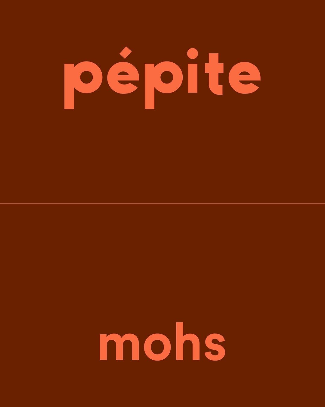 Photo shared by mohs on December 22, 2025 tagging @pepiteshop. May be a graphic of poster and text that says 'pépite mohs'.