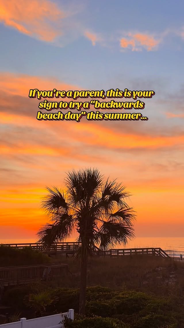momslovehacks 게시물 이미지: Backwards beach day is the parenting hack...