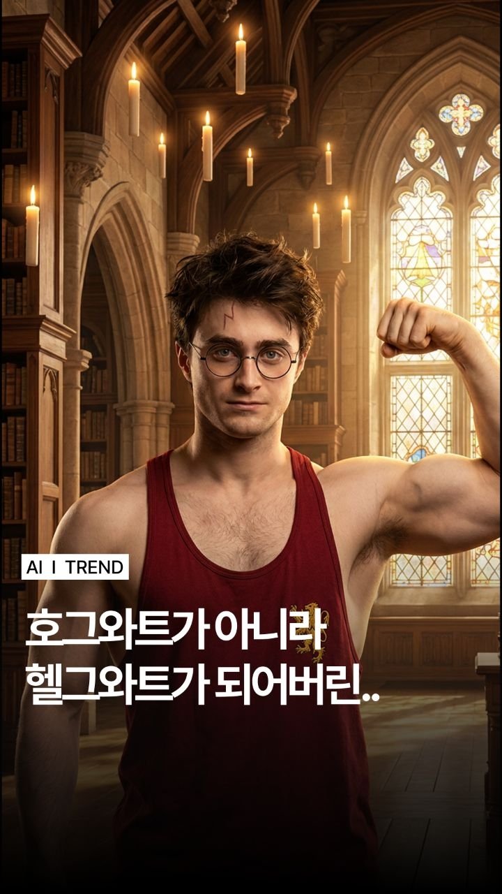 moodmode.ai 게시물 이미지: 최근 SNS에서 폭발적인 화제를 모으고 있는 ‘해리 포터와 헬창 기사단(Order...