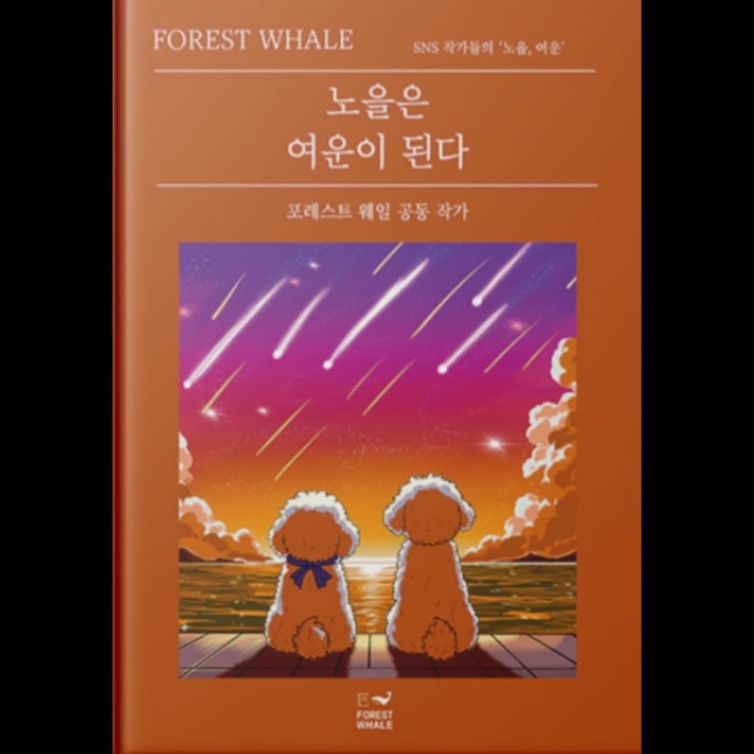 Photo by 문병열, 글 on July 31, 2025. May be an image of text that says 'FOREST WHALE .NS각가들의'노을. 각가들의'노음,여운" 작가들의 '노을,여온 노을은 여운이 된다 포레스트 웨일 포레스트웨일공동작가 공동작가 작가 공동 VMl FOREST WHALE AMALE'.