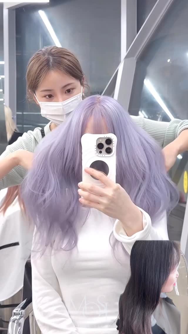 mosh__dh 게시물 이미지: #모쉬강남점 #모쉬다혜원장 

cut - 로우레이어드컷 
color - 백금발로...