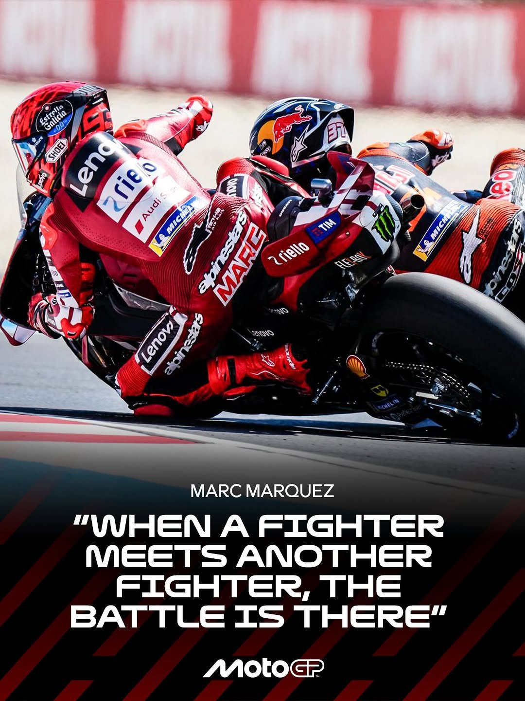 motogp 게시물 이미지: Respect is essential in the battle of the...