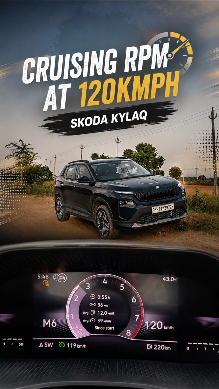 motoring_daily 게시물 이미지: Skoda Kylaq Manual Cruising RPM at Highway...