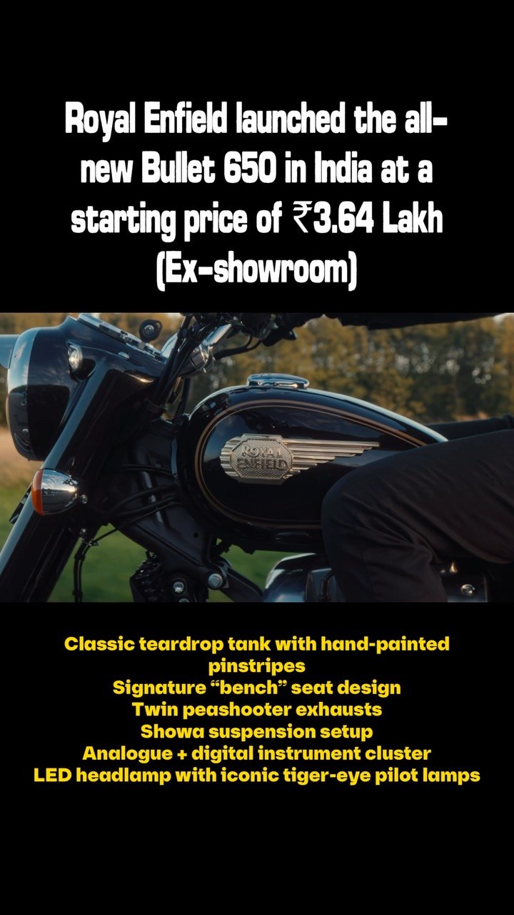 motoring_daily 게시물 이미지: Royal Enfield has officially launched the...