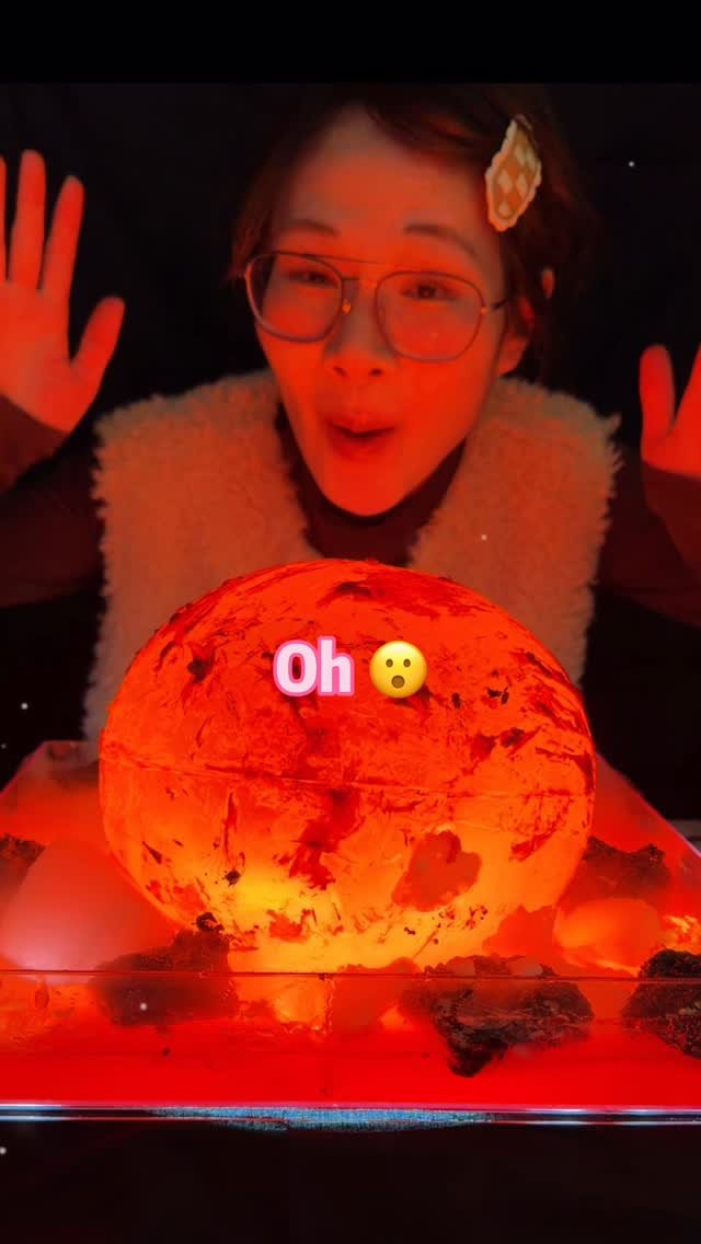 ms_shi_mr_he 게시물 이미지: I made an edible sun ☀️🔥 
#cooking #foodasmr...