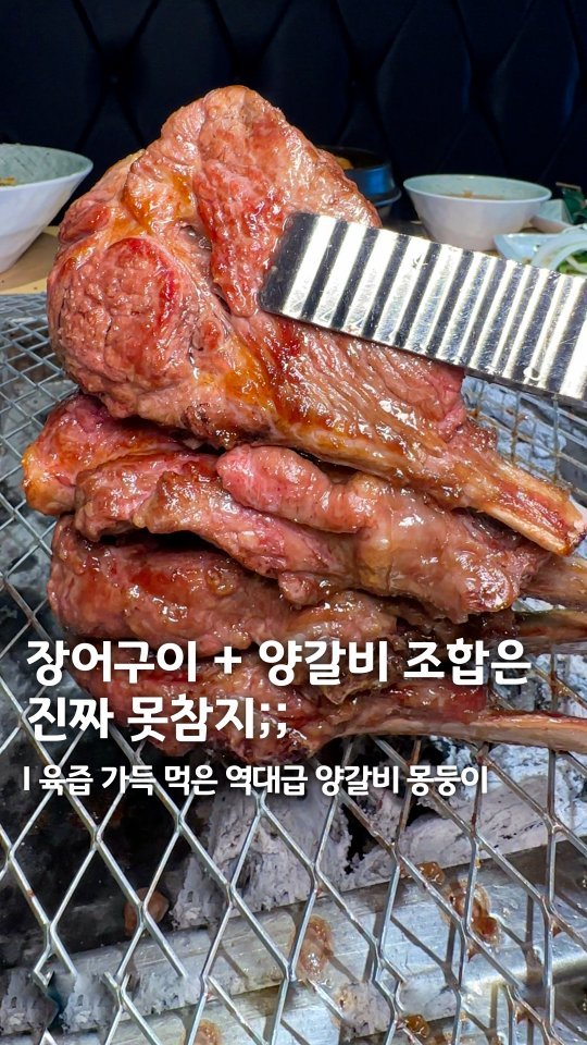 muk_eunjeong 게시물 이미지: 요즘 대세는 장어 + 양갈비 조합💖

#해품장팔팔장어...