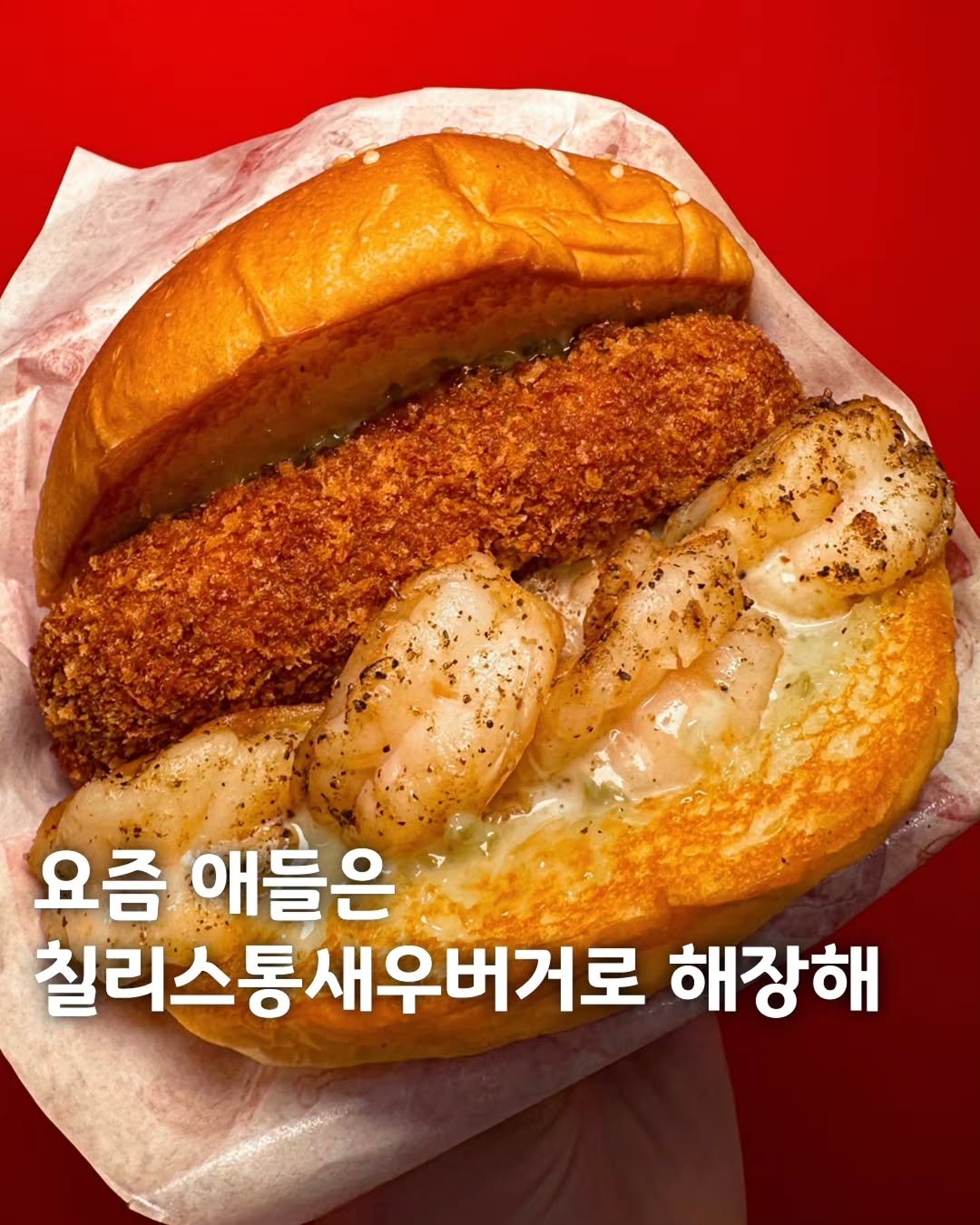 muk_eunjeong 게시물 이미지: 칠리스 통으로 들어간 미친 신상버거💣

#왓더버거
#먹은정_전국

새우버거에 진짜...