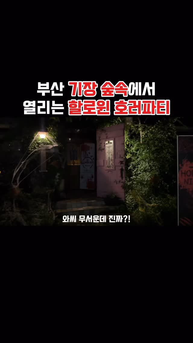 muko_die 게시물 이미지: 부산 기장 숲속에서 열리는 할로윈 호러파티

여긴 제가 3번이나 갔을 정도로...