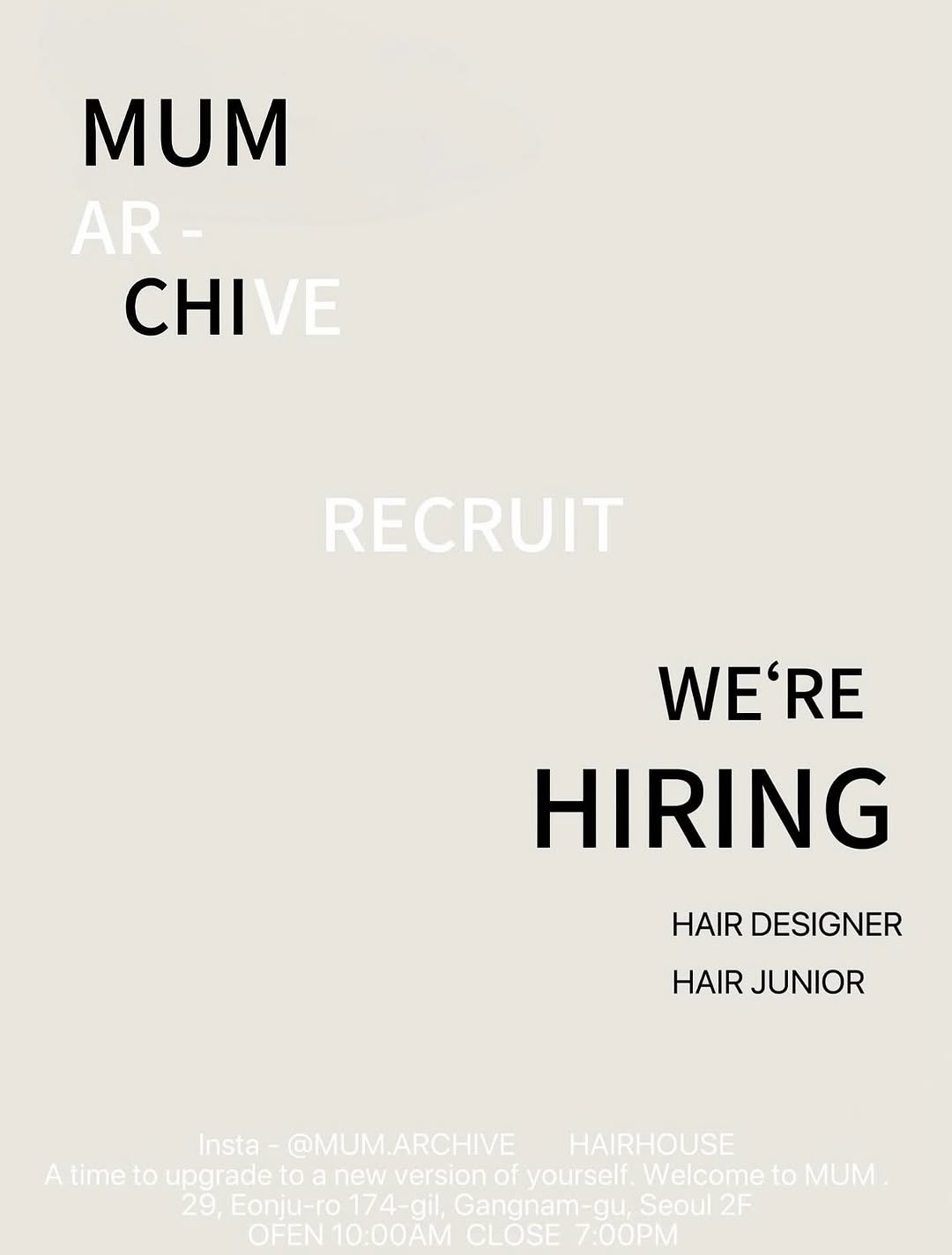 Photo shared by 압구정로데오미용실 mum  공식계정 on September 10, 2025 tagging @mum_iam.zzung, @mum_gukhwa, @mum_sae_na, @mum_jxxy0u, @mum_chaeyeon, @yukyo._, @mum_danions, @mum_dohyun, @mum_anzigil, @mum_ga.eun, @mum_yebonnn, @mum_e.p.dam, @mum_namkyung, @mum_haayero, and @mum.harin. May be an image of poster.