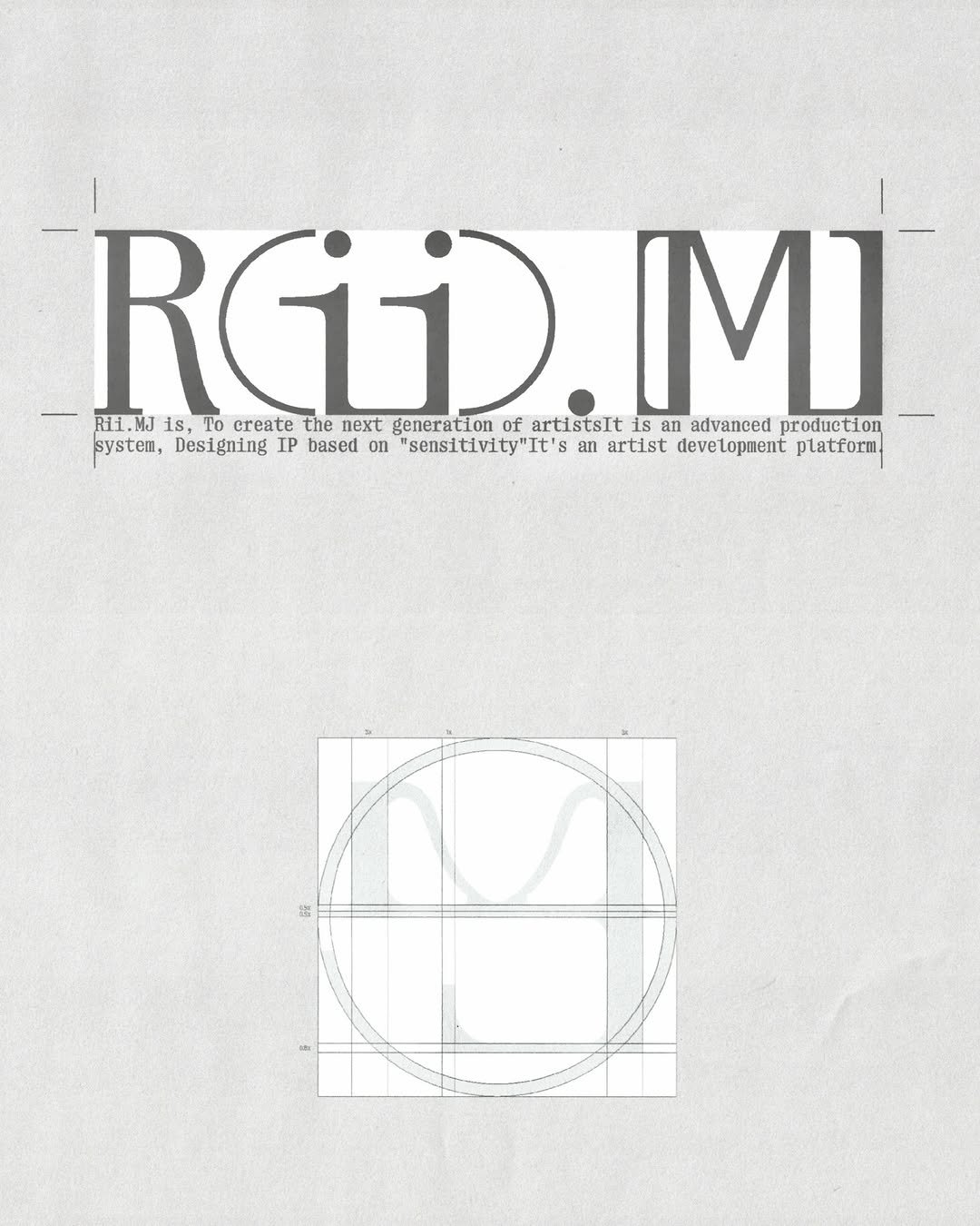 Photo shared by MUON on April 08, 2026 tagging @riimj_official. May be a graphic of blueprint, poster, magazine and text that says 'RGID.IM next generation of artistsIt is an advanced production ion M] Ri1.MJ is, To create the next systen, Designing //////. Desi IP based on "sensi "sensitivity"It's an artist devetopment platform'.