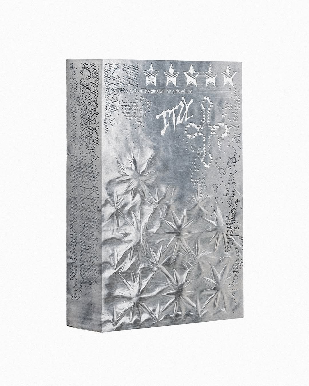 Photo shared by MUON on September 23, 2025 tagging @itzy.all.in.us, and @muon_office. May be an image of fragrance, perfume, book and text.