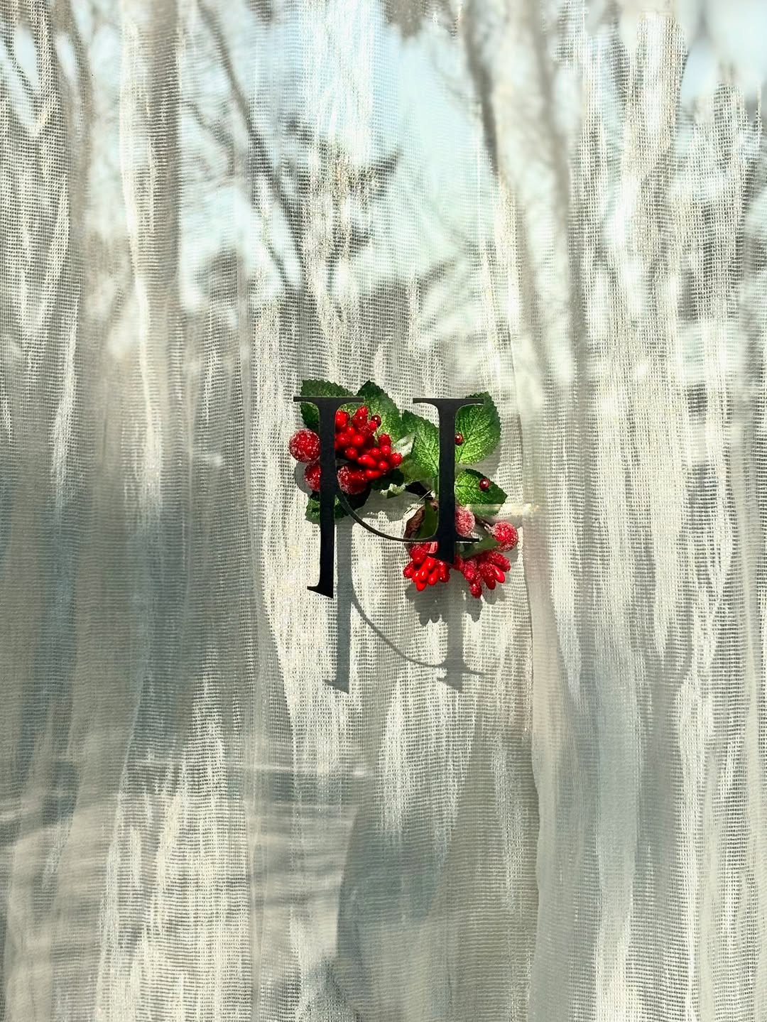 Photo by MUON on December 11, 2025. May be an image of lace, curtains and text.