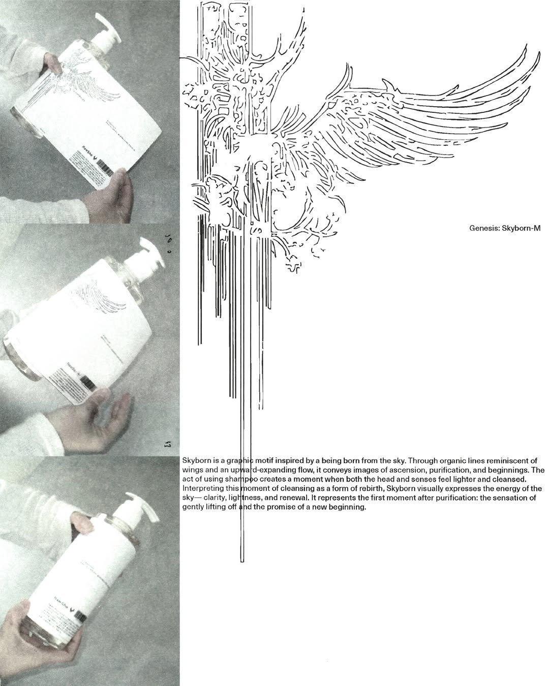 Photo shared by M on February 09, 2026 tagging @remixtaipei, and @muon_office. May be an image of hair product, fragrance, hand cream and text that says 'ReviNeY Gonesis: Siybarn-M Skybornis by born from the sky. Through organic ines reminiacent andar BIas P expanding flow tcomeve comey scension, fication, beginnings. The shar orea10s0 both cc. this rebirth, rebirth, Visually the clarty, ligh Til momento Cleansing renewal. repreeents moment: after urification:th Bensalion of gently littung dthe promise กอบ beginning. ~10'.