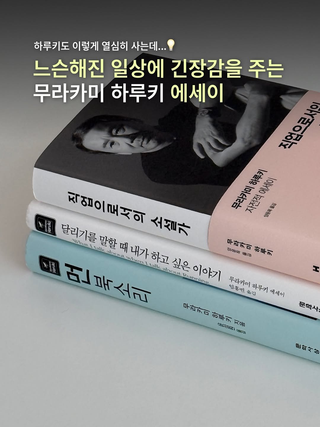 murmuring._.g 게시물 이미지: 하루키 에세이 3권 추천 .ᐟ 🏃🏻💨
 
 
 
화려한 소설가가 아닌 ‘성실한...