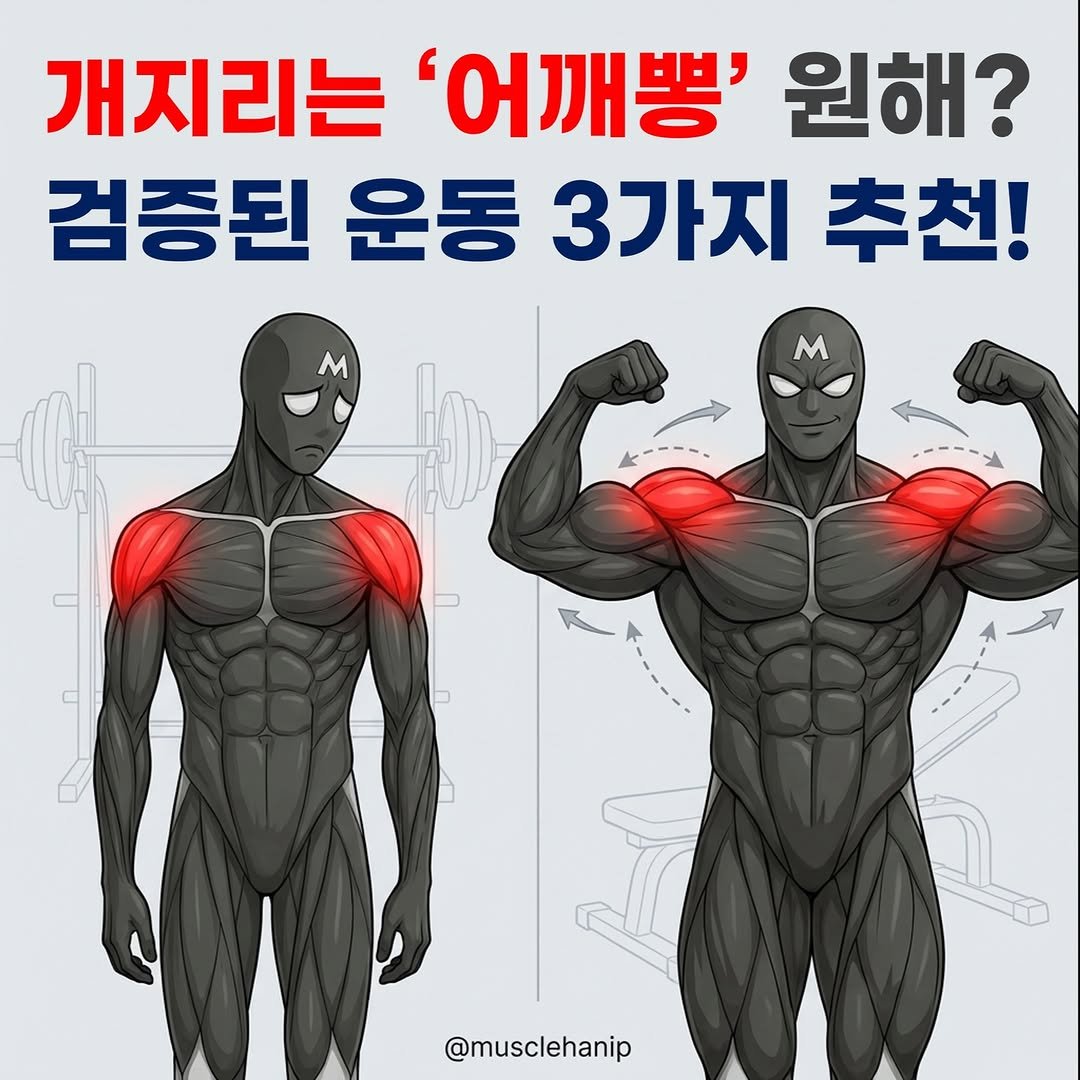 musclehanip 게시물 이미지: 📌 댓글에 "어깨" 두 글자만 남겨 주세요!
그럼 근성장 도우미 정보 DM으로...