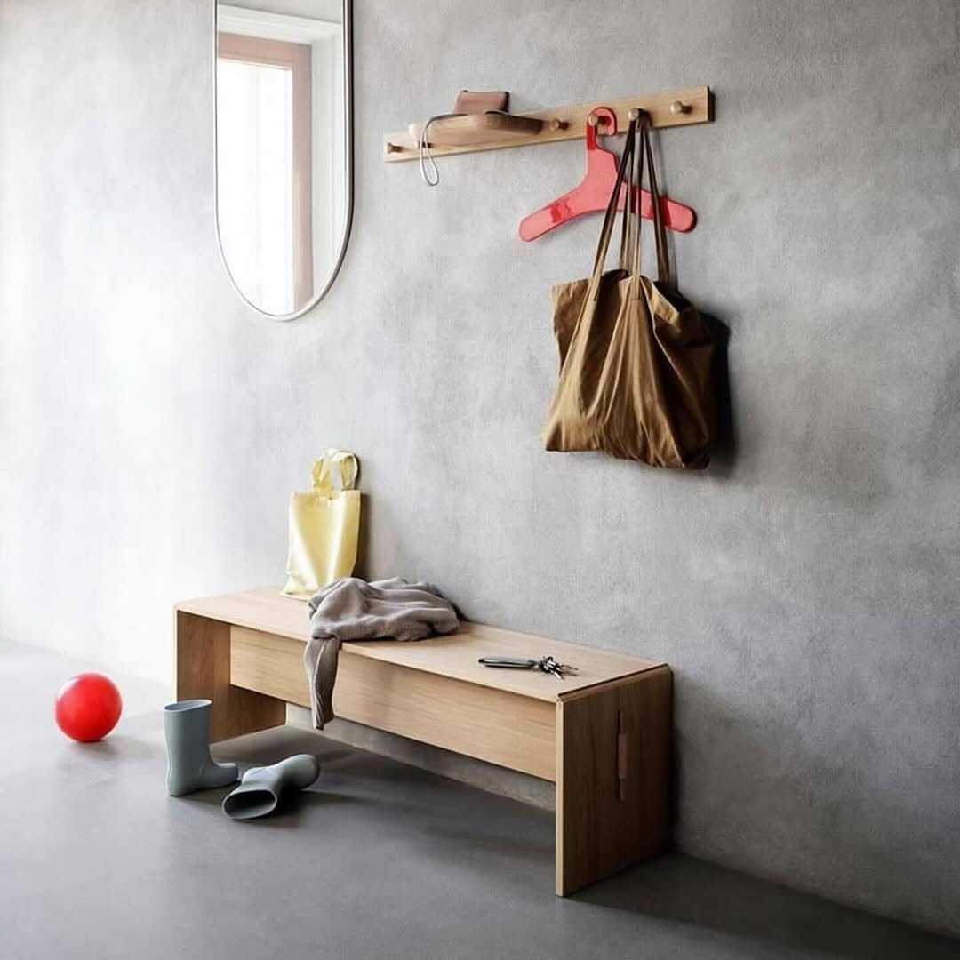 Photo by MUTOMO ART PROJECT in MUTOMO ART PROJECT. May be an image of towel rack, coat rack, shelf, clothes hanger, rack and text.