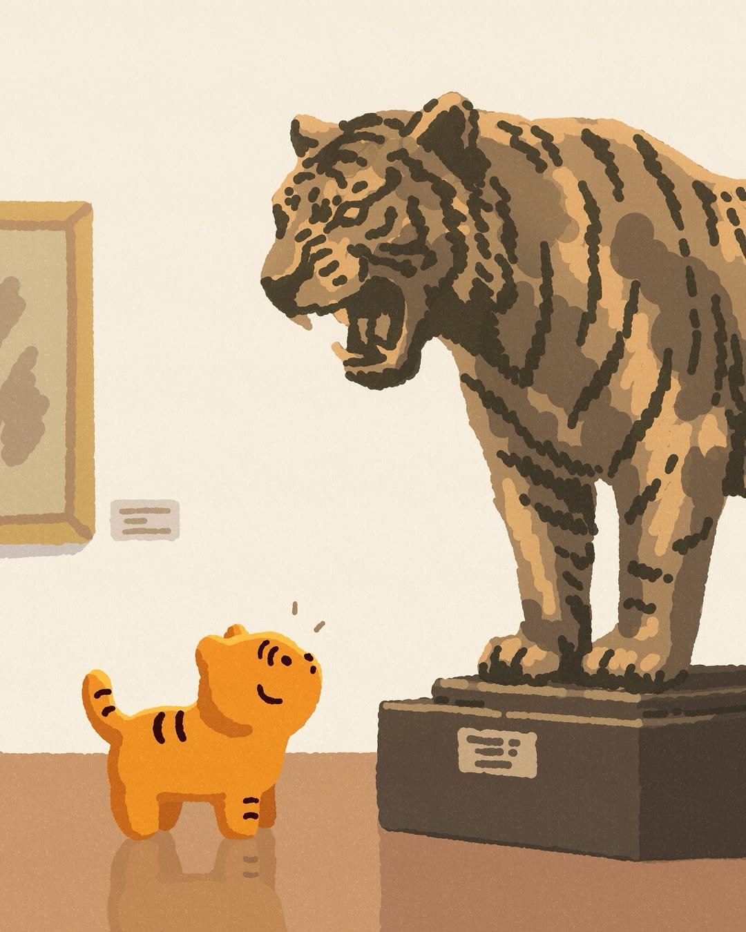 Photo by MUZIKTIGER 무직타이거 on February 12, 2026. May be an illustration of tiger and text.