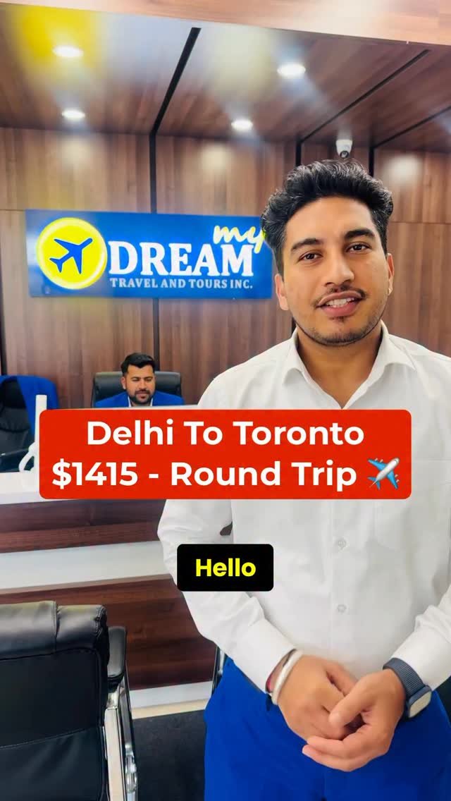 mydreamtravel.ca 게시물 이미지: Delhi to Toronto hot deal 🔥 #mydreamtravel...