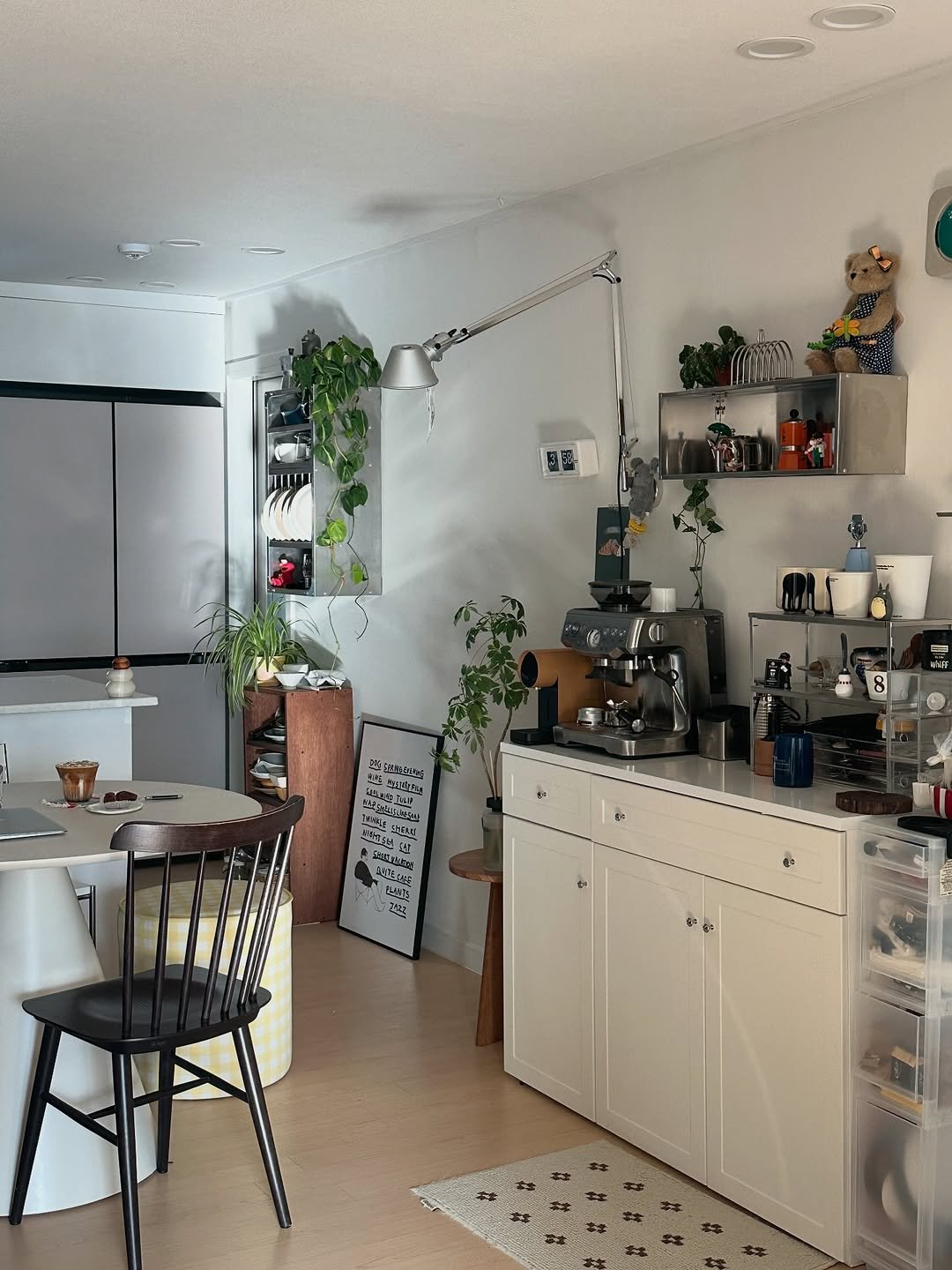 Photo by 혜미 ◡̈ on February 01, 2026. May be an image of house plant, mistletoe cactus, indoors, kitchen and text.