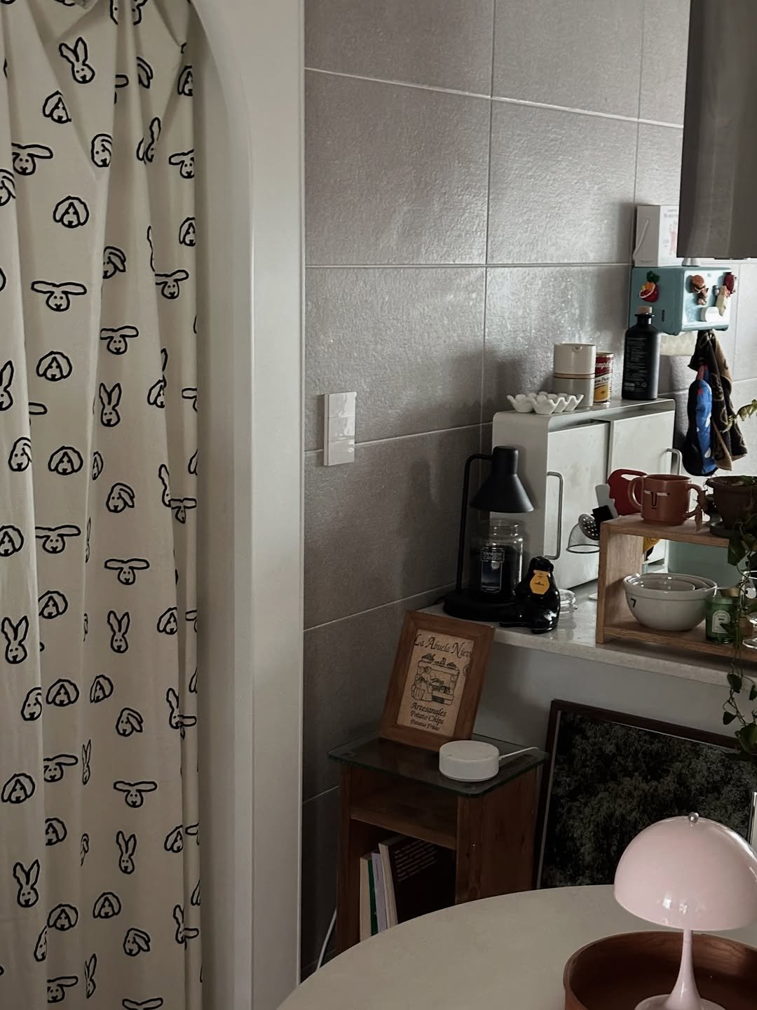 Photo shared by 혜미 ◡̈ on December 23, 2025 tagging @lgelectronics_kr. May be an image of sink, armchair, curtains, rack, indoors and text.