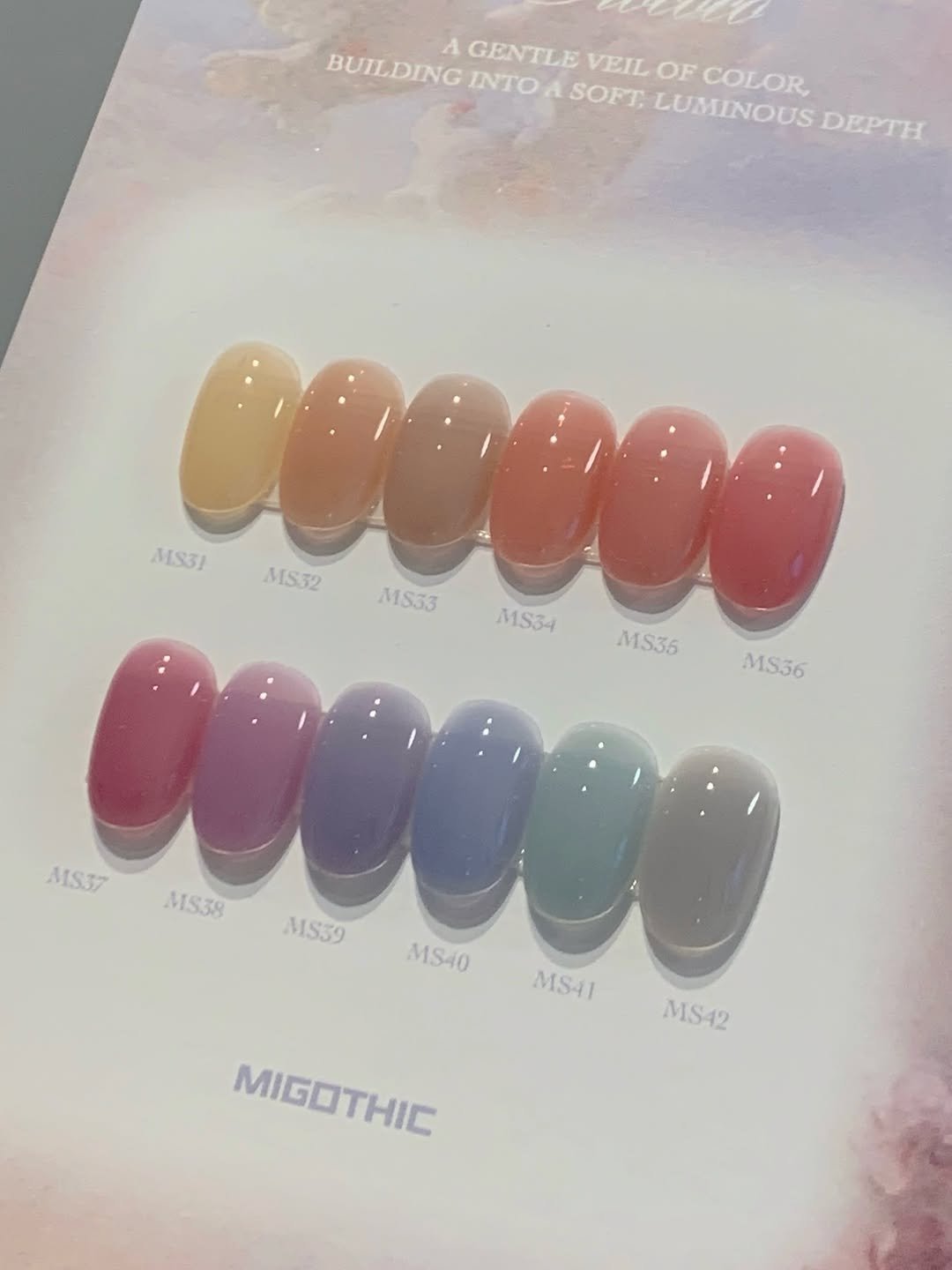 nail_dayjude 게시물 이미지: [𝖬𝖨𝖦𝖮𝖳𝖧𝖨𝖢] #로코코

미고딕 신상 시럽젤 로코코 출시되었어요🪽
빛바랜듯...