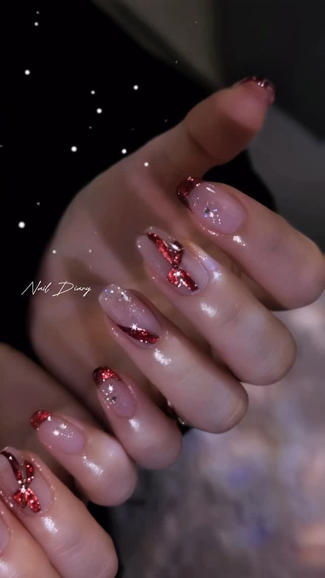 naildiary0 게시물 이미지: So romantic 🎄❤️
크리스마스 느낌 가득한
레드 시그니쳐...