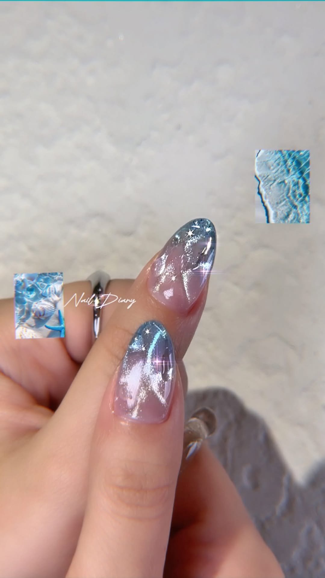 naildiary0 게시물 이미지: 네일로 물멍하기🌊🫧✨
말도 안되게 이쁨!!
🤍

#이달의아트
📍이달의 아트는 샵에서...