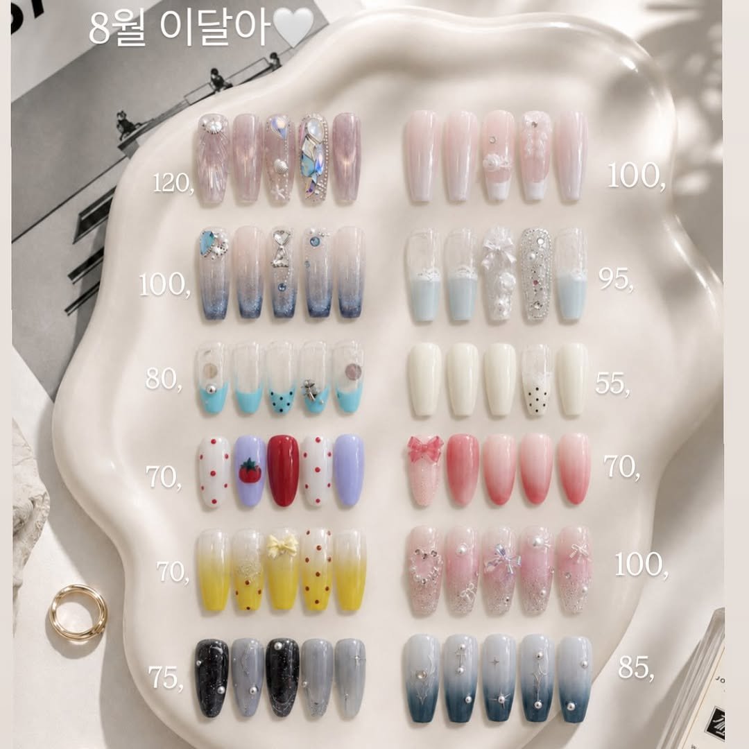 naillish 게시물 이미지: 8월 이달아🩵

ᜊ 카카오채널 소식에서 가격안내 확인해주세요ᜊ

*자샵 재시술시...