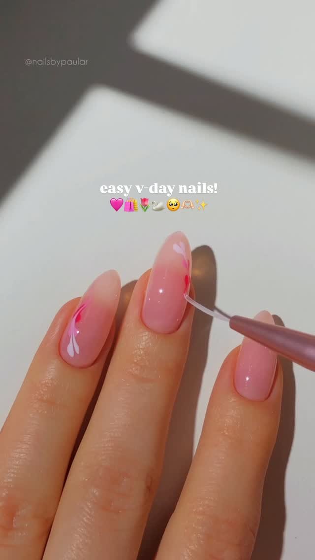 nailsbypaular 게시물 이미지: *actually* easy valentines nails! 🩷🌷🫶🏻
this is...