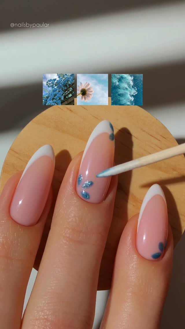 nailsbypaular 게시물 이미지: cat eye flower nails! 🩵🌸🌊☁️
a gorgeous light...